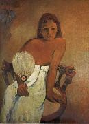 Paul Gauguin, The Girl Holding fan